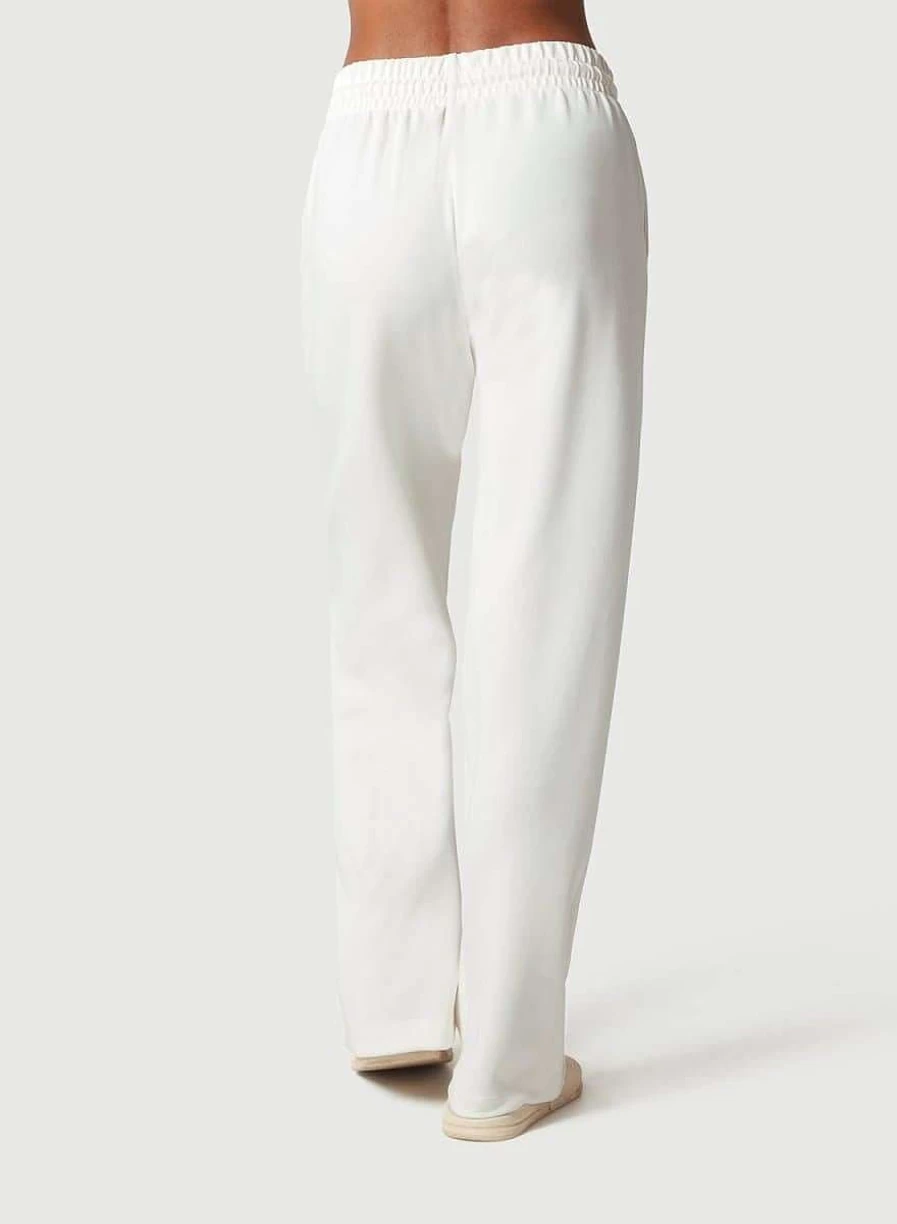 NUX Women's Sleek High-Waisted Fabric Pants - Comfortable Stretch Trousers for Casual & Office Wear