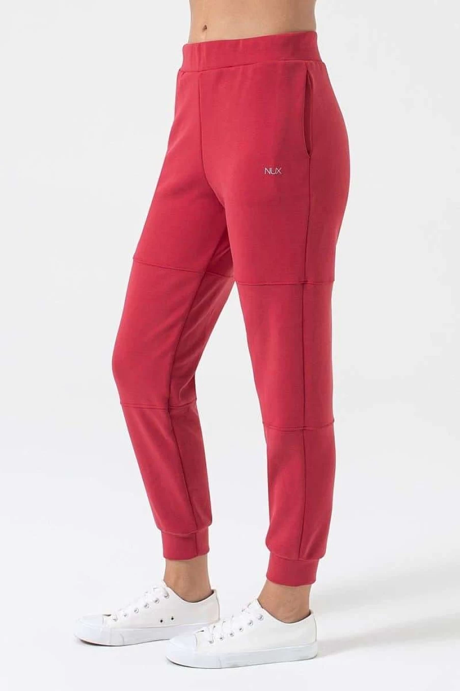 NUX Women's Sleek Fabric Joggers - Comfortable & Stylish High-Waisted Lounge Pants