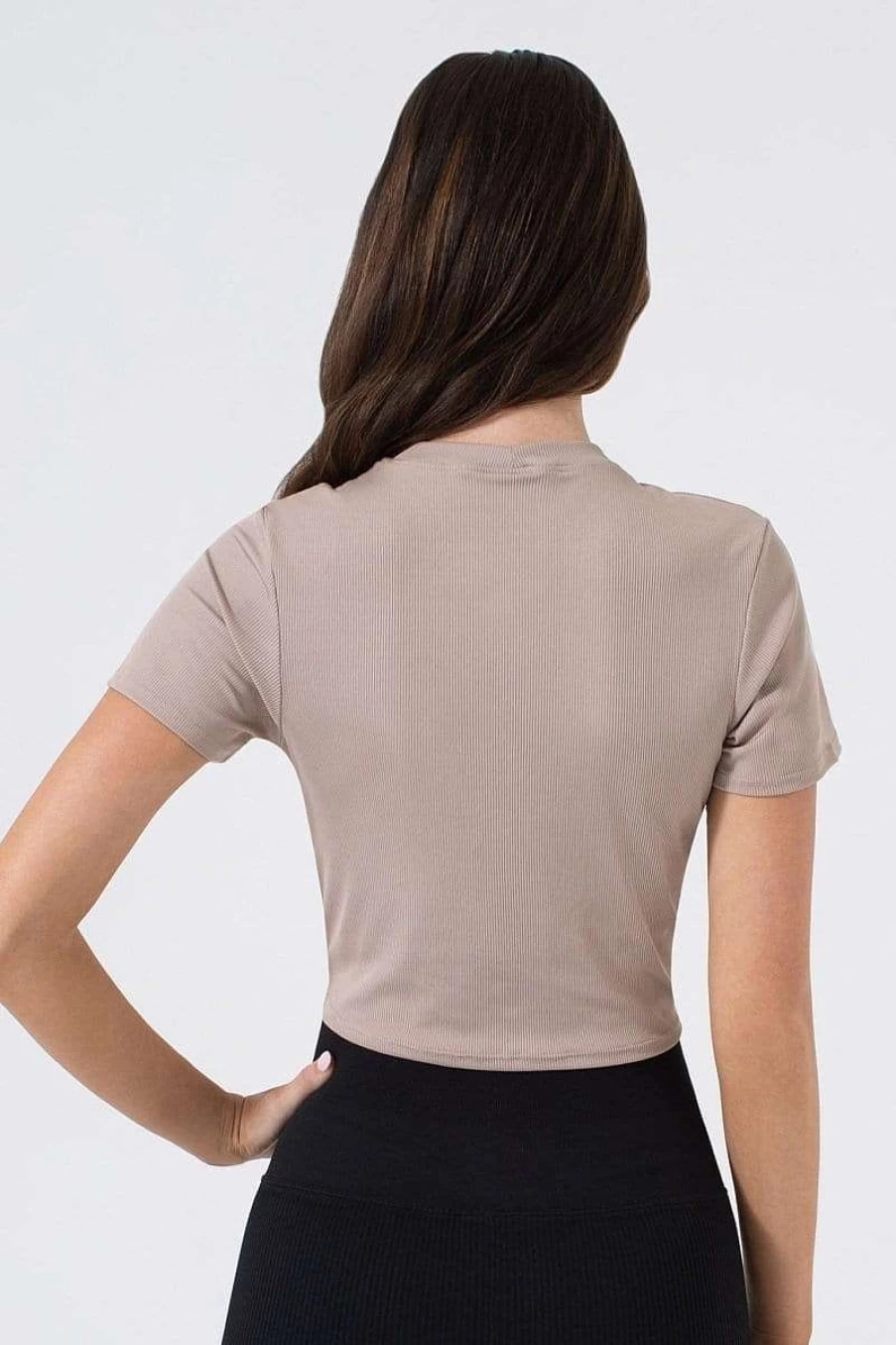 NUX Women's Jet Stream Crop 2.0 Top - Santa Fe Color, Lightweight Performance Shirt