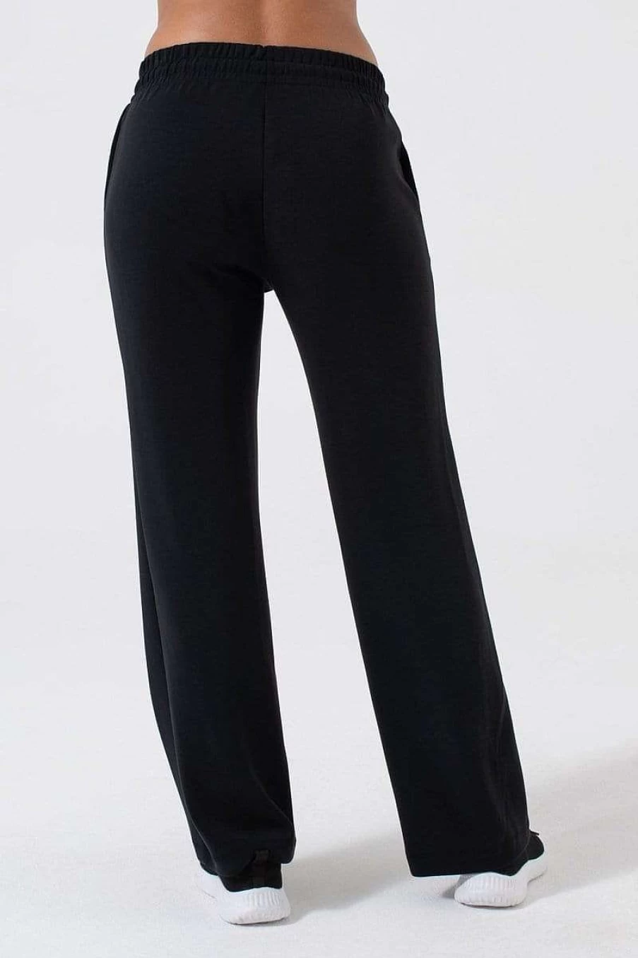 NUX Women's Black Sleek Fabric Straightleg Pants - Modern Fit & Comfort