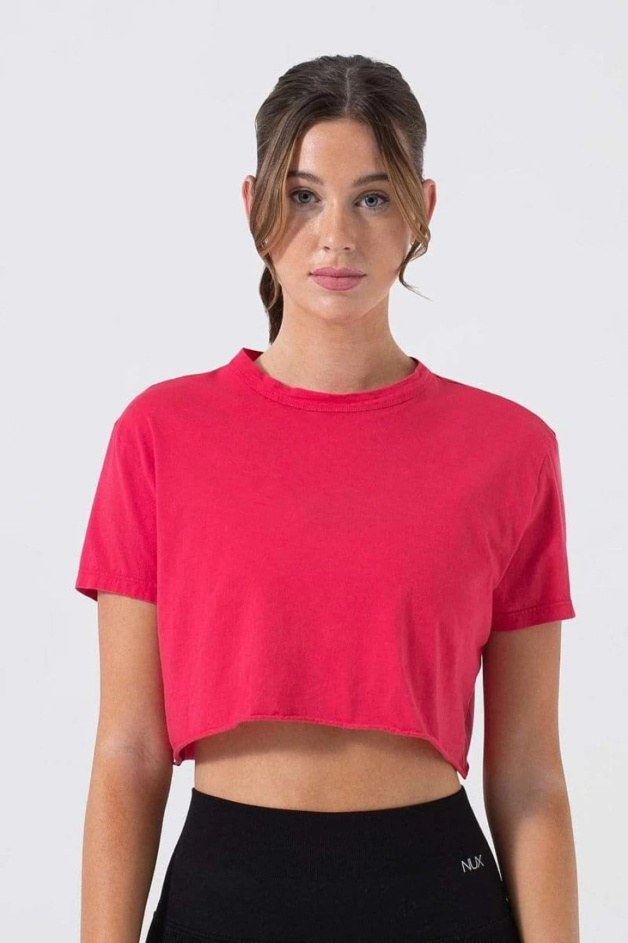 NUX Women's Rio Cropped Tee - Stylish Short Sleeve Top for Women